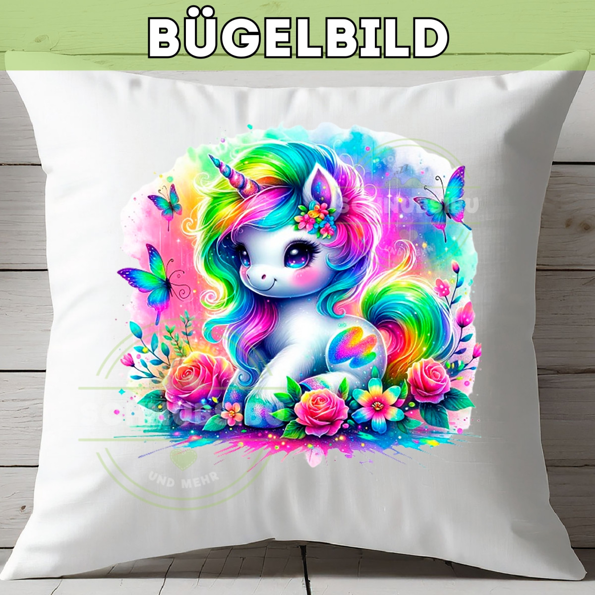 Bügelbild Einhorn Regenbogen Edition Nr. 4